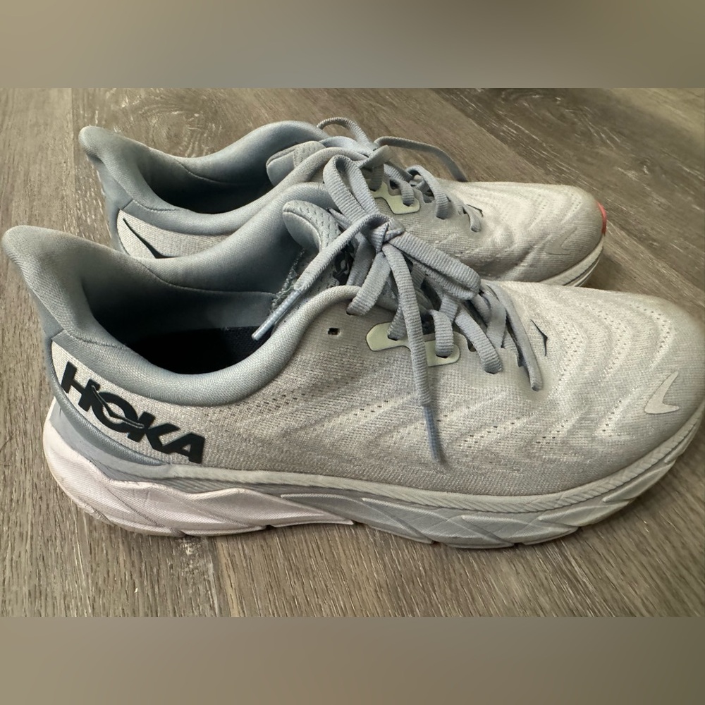 Hoka Women's Light Gray Athletic Running Shoes